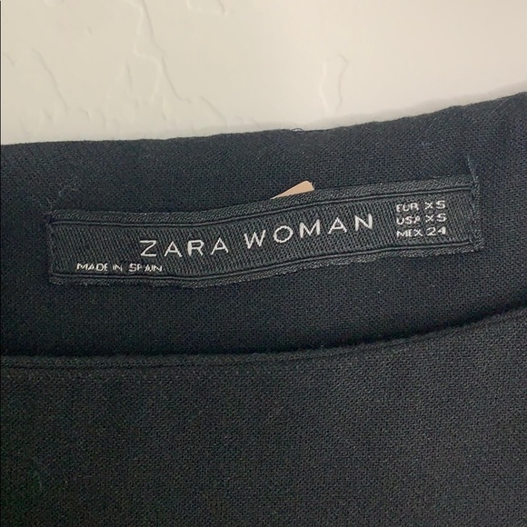 Zara black fitted cocktail business dress XS (cc) - Picture 5 of 6